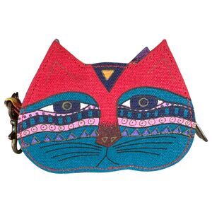 Laurel Burch Coin Purse Zipper Key Chain Bag Charm